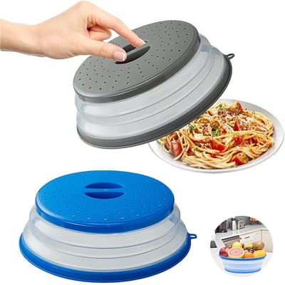 Cosensi- Magnetrondeksel 30cm - Opvouwbaar - Antislip - Stoomgaatjes - BPA-vrij - Bescherming tegen spetters - Magnetronhoes