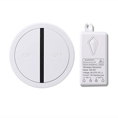 Draagbare draadloze afstandsbediening voor verlichting, programmeerbaar relais voor lampen en ventilatoren