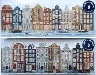 Kerstkaarten - 16 Stuks - Luxe Kaarten - 8 x 22,5 cm - KST-015