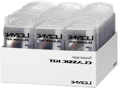 Lezyne reparatieset Classic Kit, Display 7cc lijm, 6 ronde, 2 ovale slangpatch, 1 aanruier gereedschapsset, transparant, 24 stuks