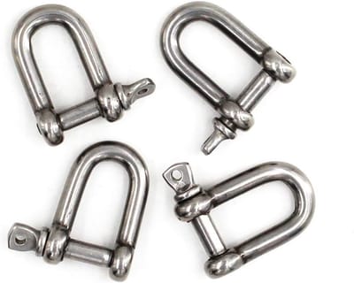 D Ring Beugels van 304 RVS voor Stevige Bevestiging - Set van 4 Stuks voor Meubel- en Tuinprojecten