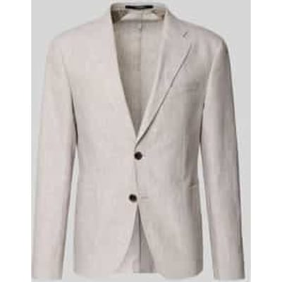 slim fit 2-knoops colbert van linnen model 'Hoverest'