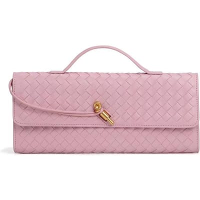 Handgeweven Tas, Modieuze Single-shoulder Traditionele Baguettetas, Orgel Diner Tas, Handgedragen Crossbody Dames Tas gray