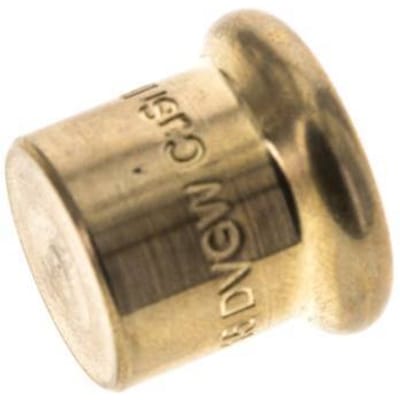 End Cap - 15mm Persmof - Koperlegering