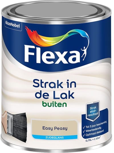 Flexa - Strak In De Lak Buitenlak Zijdeglans - Easy Peasy - Mengverf - 750 Ml