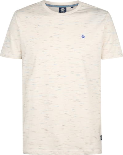 Petrol Industries - Heren Logo T-shirt Sandstone - Wit - Maat XL