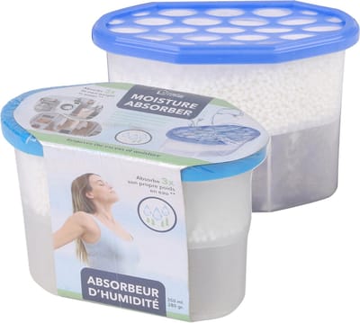Urban Living Vochtonttrekker/vochtvanger/vochtopnemer - 2x - 350 ml - tegen schimmelvorming en condens