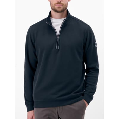 Lerros - Half zip trui - Heren - M - 485 CLASSIC NAVY - Katoen - 2584402