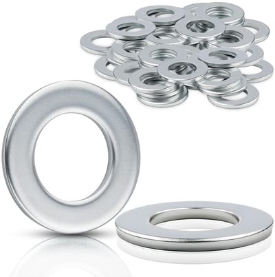 Set van 60 M4 Ringen DIN125 - Schijfjes voor Moeren, Schroeven en Draadstangen - Inclusief 4.3 mm Binnen- en 9 mm Buitendiameter