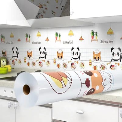 Keukenfornuis Oliebestendige Sticker Waterdicht Hittebestendig Behang Keukendecoratie Zelfklevend Contactpapier 60CMX1M