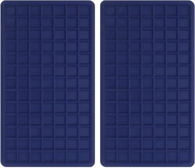 Hittebestendige Mat - Strijkijzer Onderlegger - Veilig Strijken - Snelle Warmteafvoer - 24 x 13.5 cm - Blauw