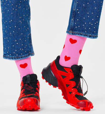 Happy Socks 1paar sokken - Heren & Dames - Maat 36-40 - hart, liefde