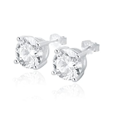 Elenza .925 Zilveren Studs met Zirconia – 8mm