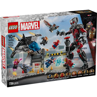 LEGO 76314 Super Heroes Marvel Captain America:  Civil War actiescène