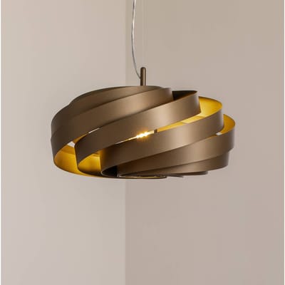 Euluna - hanglamp - 1licht - Metaal - E27 - bruin