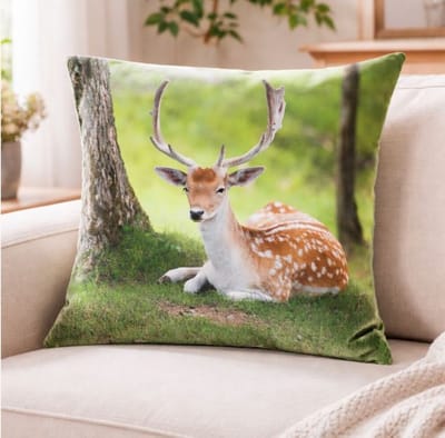 Velvet Woodland Deer Collection Kussenhoes - 45x45 cm