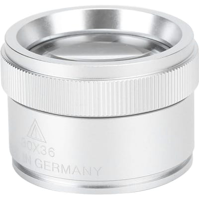 Loupe 30X Loupe portable à main pour identification de bijoux et de pièces de monnaieArgent argenté