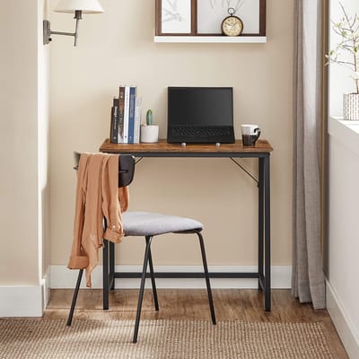 Computertafel - Computerbureau - Bureau - Vintage bruin