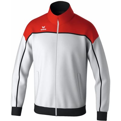 Erima Change Trainingsjack Kinderen - Wit / Rood / Zwart | Maat: 128