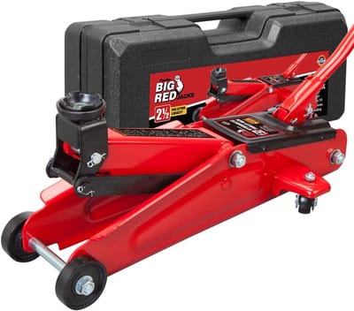 Hydraulische Trolleykrik 2,5 Ton - Robuuste Vloerkrik met Koffer en Zwenkwielen