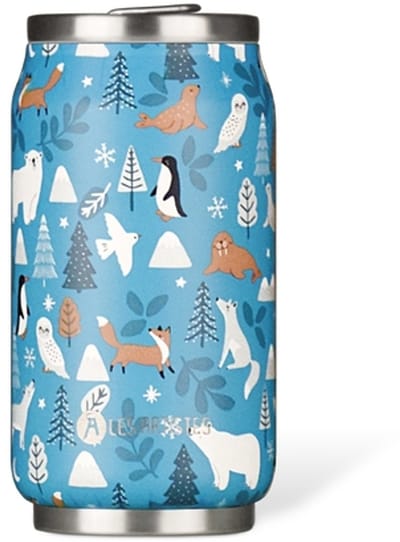 Les Artistes Paris Thermosbeker blik 280ml - met geïntegreerd rietje - Polar - LP-A4366