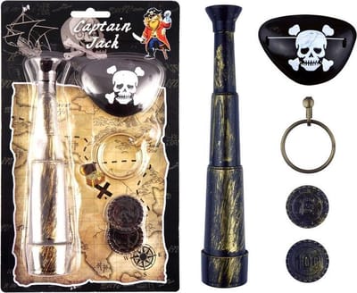 Henbrandt Piraten accessoires set - 5-delig speelgoed voor kinderen - Verrekijker