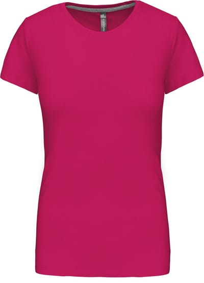 Kariban Dames t-shirt ronde hals korte mouwen K380 - Fuchsia - S