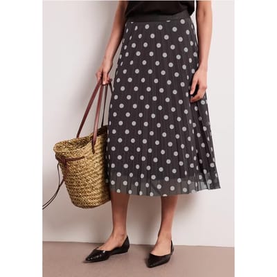 Midirok van mesh met print