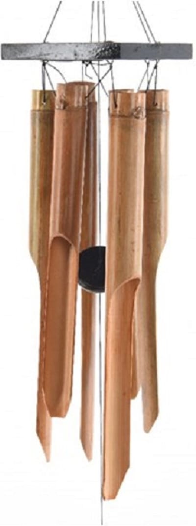 Houten windgong/windorgel met 6 buizen 120 cm