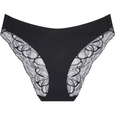 Triumph Body Make-Up Illusion Lace Highleg Tai Dames Onderbroek - Zwart - Maat 40