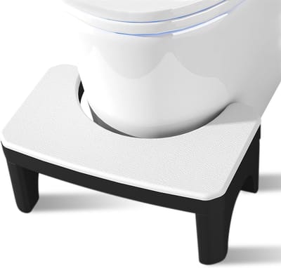 Toiletkruk - Poepkruk Krukje - Ontlasting Verlichten - Opvouwbaar Ontwerp - 39 cm - Wit