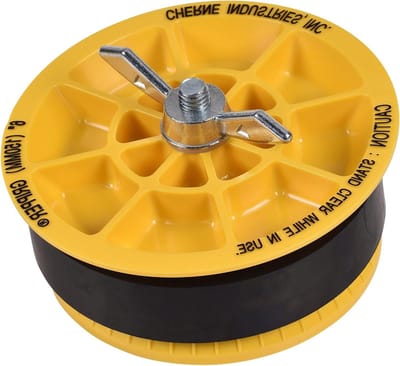 Pijpplug - Leidingstop - Sanitair Testen - Einde van de pijp afdichting - 6 Inch - Geel