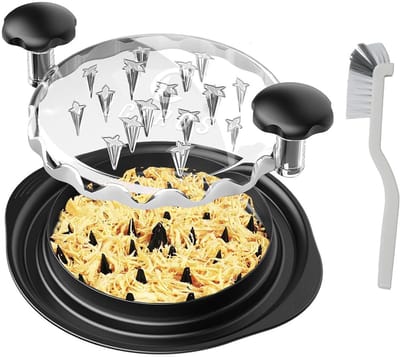 Multi-functional Chicken Breast Shredder - Shredder - Chicken Shredder - Meat Shredder - keukengerei - Manual Meat Grinder - Plastic - Black