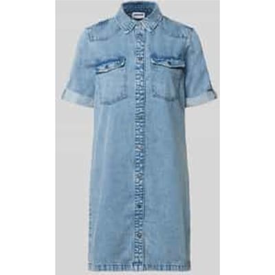 Noisy may Jurk Nmnew Signe S/s Denim Dress Wg003lb 27030041 Light Blue Denim Dames Maat - L