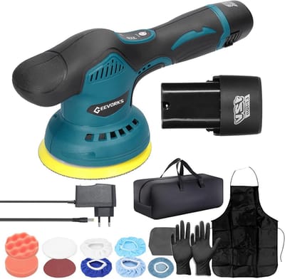 Accupolijstmachine met 8 Snelheden en Accessoires voor Auto en Meubels