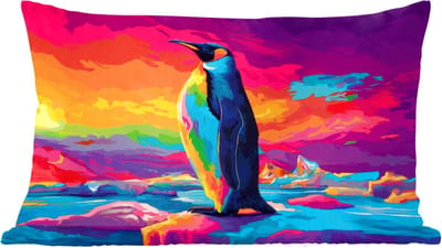 Sierkussens - Kussentjes Woonkamer - 60x40 cm - Ijsschots - Pinguïn - Abstract - Lucht