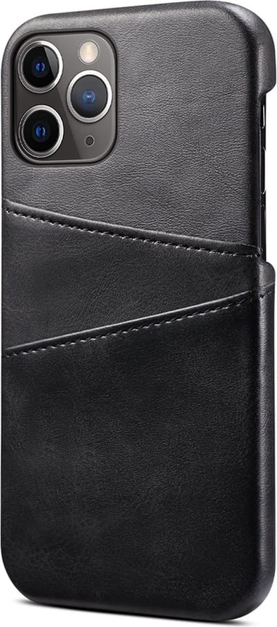 Hoesje geschikt voor Samsung Galaxy S21 - Backcover - Pasjeshouder - Portemonnee - Kunstleer - Zwart