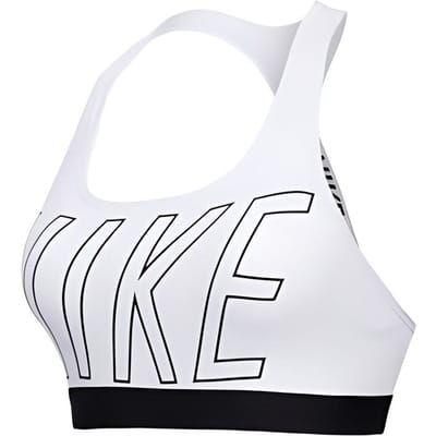 Nike Logo Letter Print Sportbeha Dames Ondergoed Wit 938824-100 L white