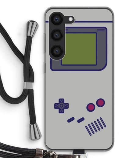 Case Company® - Hoesje met koord geschikt voor Samsung Galaxy S23 hoesje met Koord - Game On - Telefoonhoesje met Zwart Koord - Bescherming aan alle Kanten en Over de Schermrand