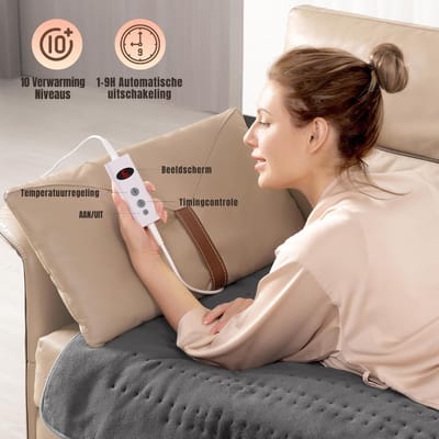 Core® Elektrische onderdeken - Onderdeken - Elektrische onderdeken 1 persoons - Grijs - 150cm x 80cm x 1cm