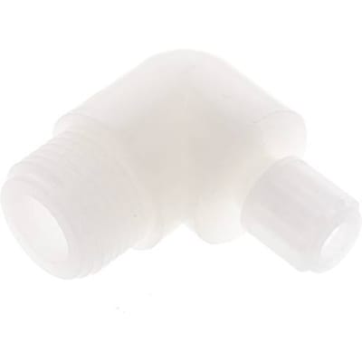 6x4mm & G1/2'' PVDF L-Vorm Knelfitting Buitendraad 10bar