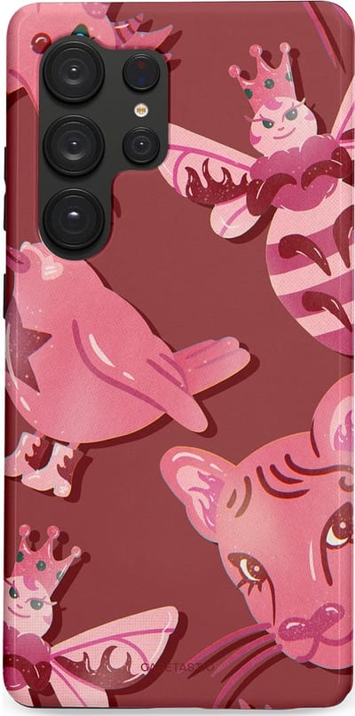 Casetastic Hoesje Geschikt voor Samsung S25 Ultra - Stijlvolle Beschermende Duo-layer Case - Luxe dieren