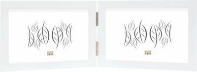 Deknudt Frames fotolijst S68FK1 H2H - wit - tweeluik - 2x 10x15 cm