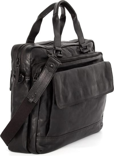Leren Laptoptas - 15 inch - Kevin - Zwart