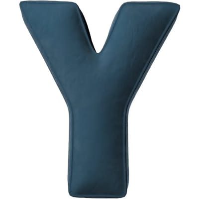 Kussen letter y Yellow Tipi Posh Velvet