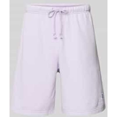 Regular fit bermuda met labelstitching