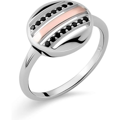 Orphelia Dames 925 Sterling Zilveren Ring - Zilver/Roze ZR-7501