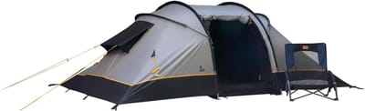 Vis-à-vis Tent - Koepeltent Twee - Kamperen Buiten - Twee Slaapcabines - Voor 2 Personen - Grijs