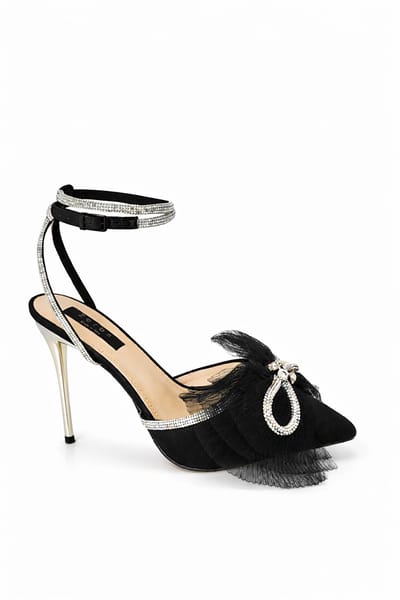 Zerba - Dames Pumps - Maat 41 - Zwart Zijde - Terracina