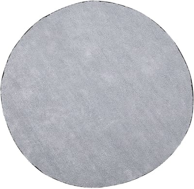 DEMRE - Shaggy vloerkleed - Lichtgrijs - 140 cm - Polyester